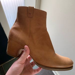 Tan Ecco bootie